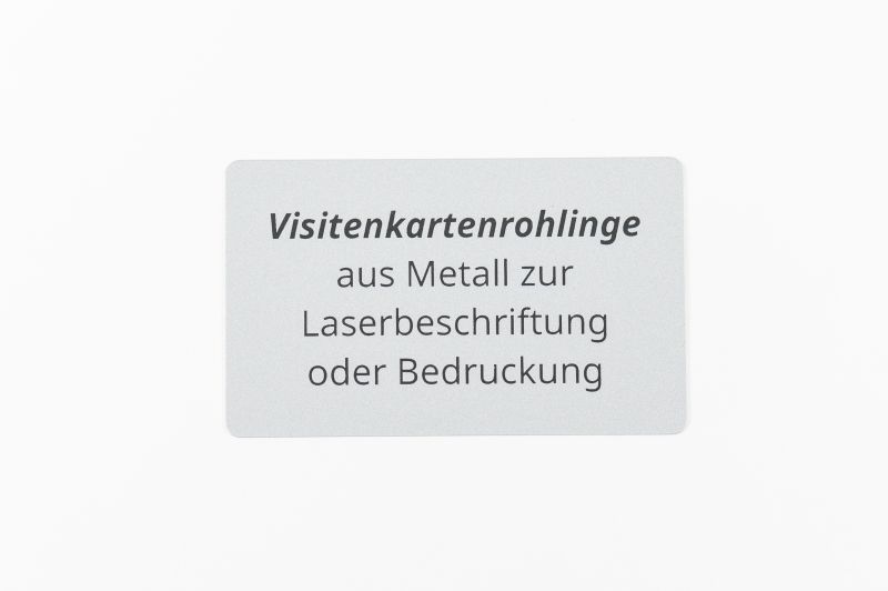50 Stück 5 Farben Beeindruckende Rohlinge Mark Graviertes Metall Glatte Visitenkarten Schwarz Qiilu Blanko-Visitenkarten 